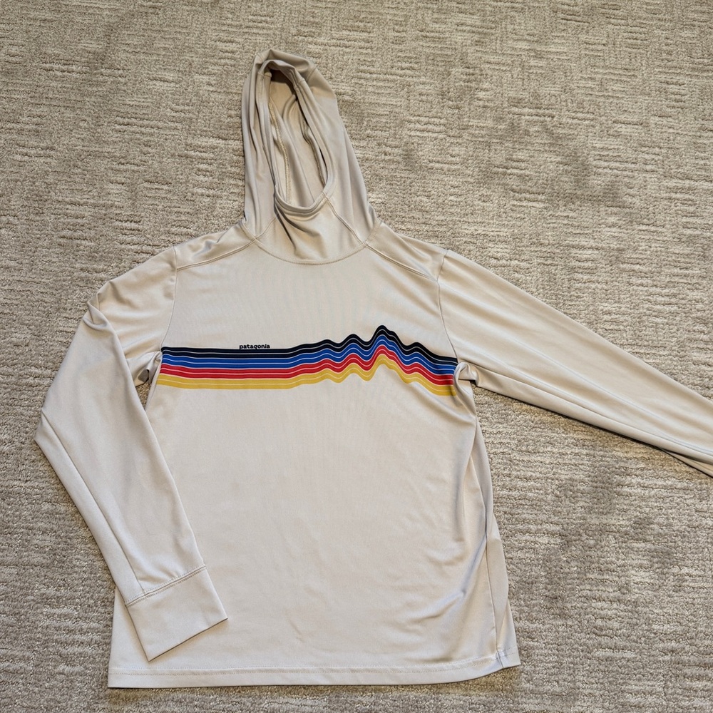 Patagonia Girls' Capilene Silkweight Hoodie sz L(12)